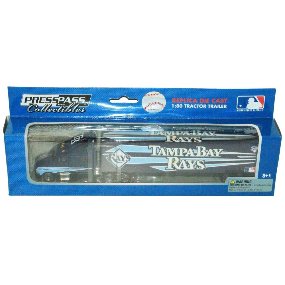 Vintage Tampa Bay Rays MLB Baseball 1:80 Diecast Toy - Semi Truck Vehicle 2009